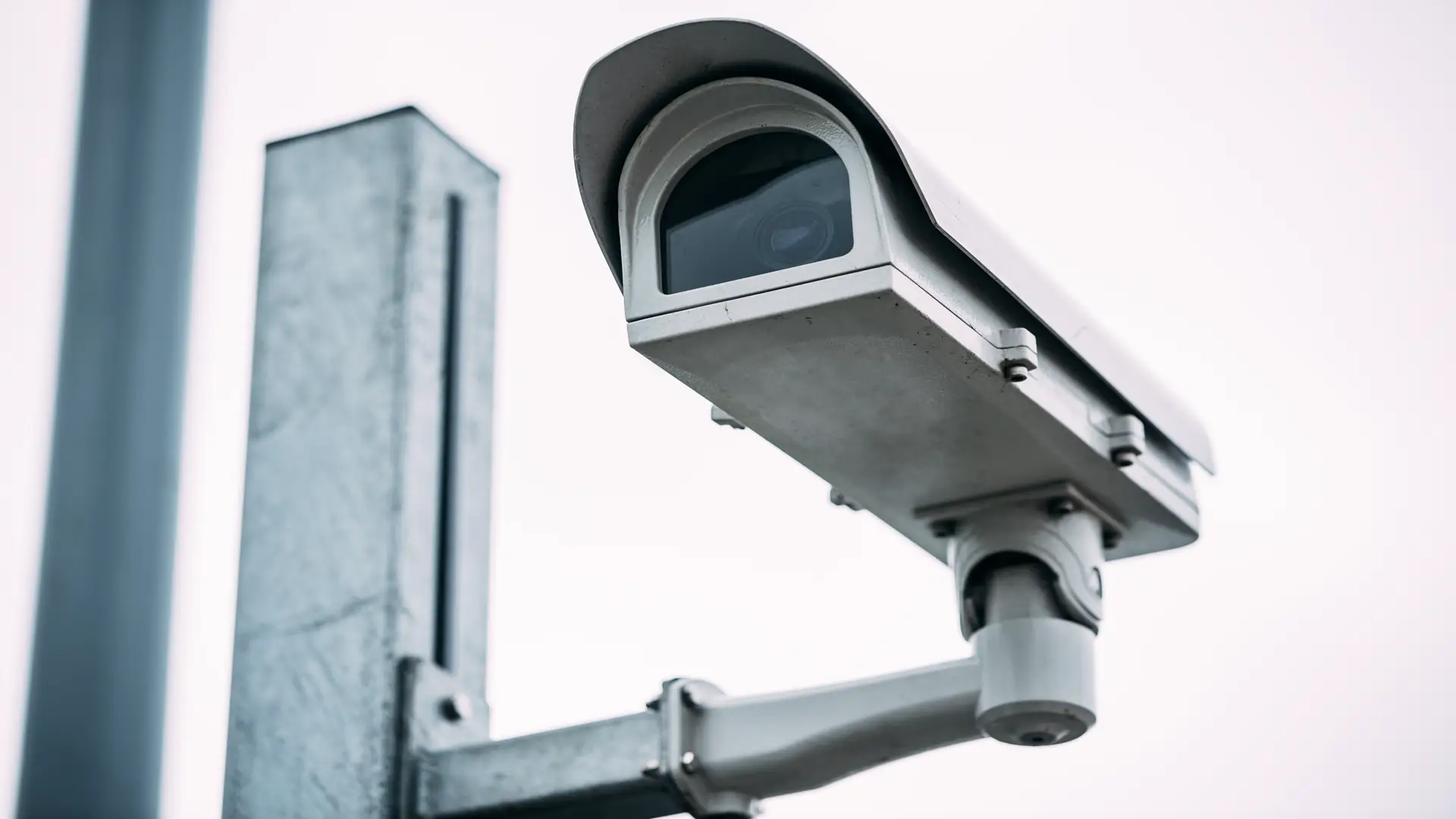 Security camera on the street for LPR