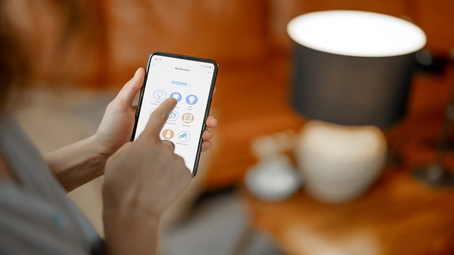 Smartphone with lighting control application