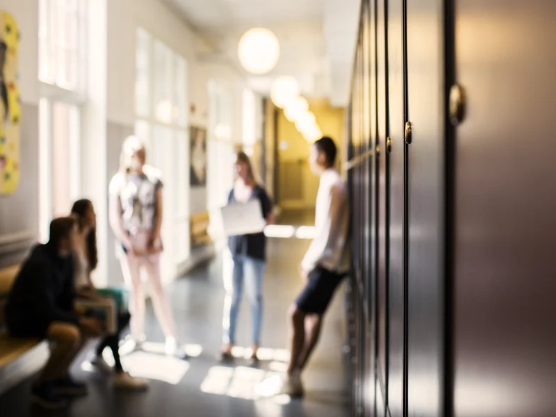 Students in corridor