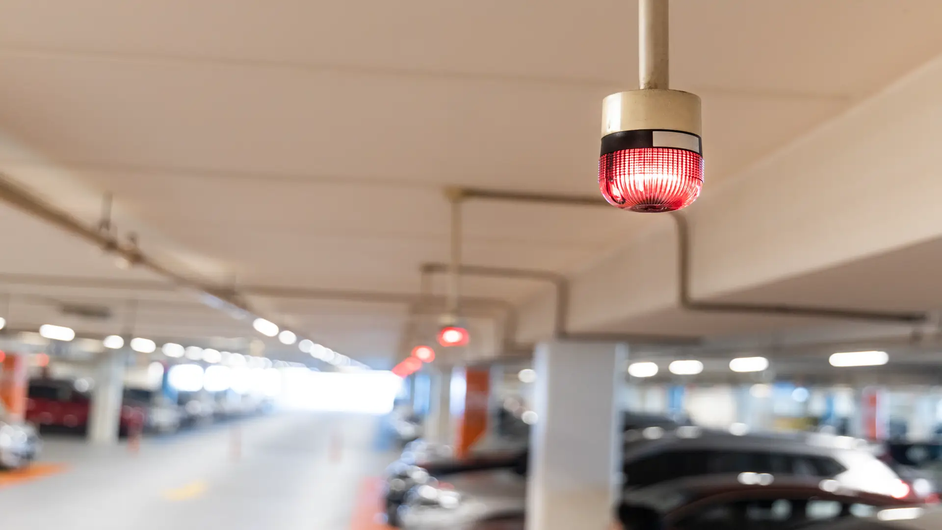 Smart car parking tracking system with lights