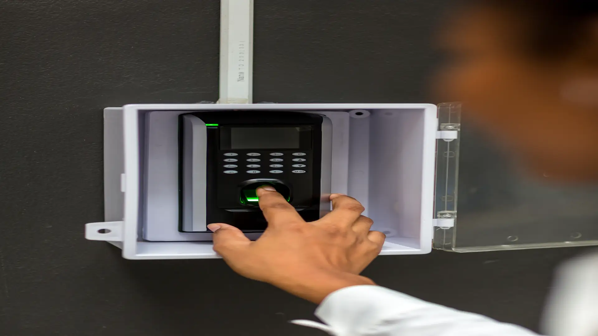 Fingerprint biometric scanner for secure access