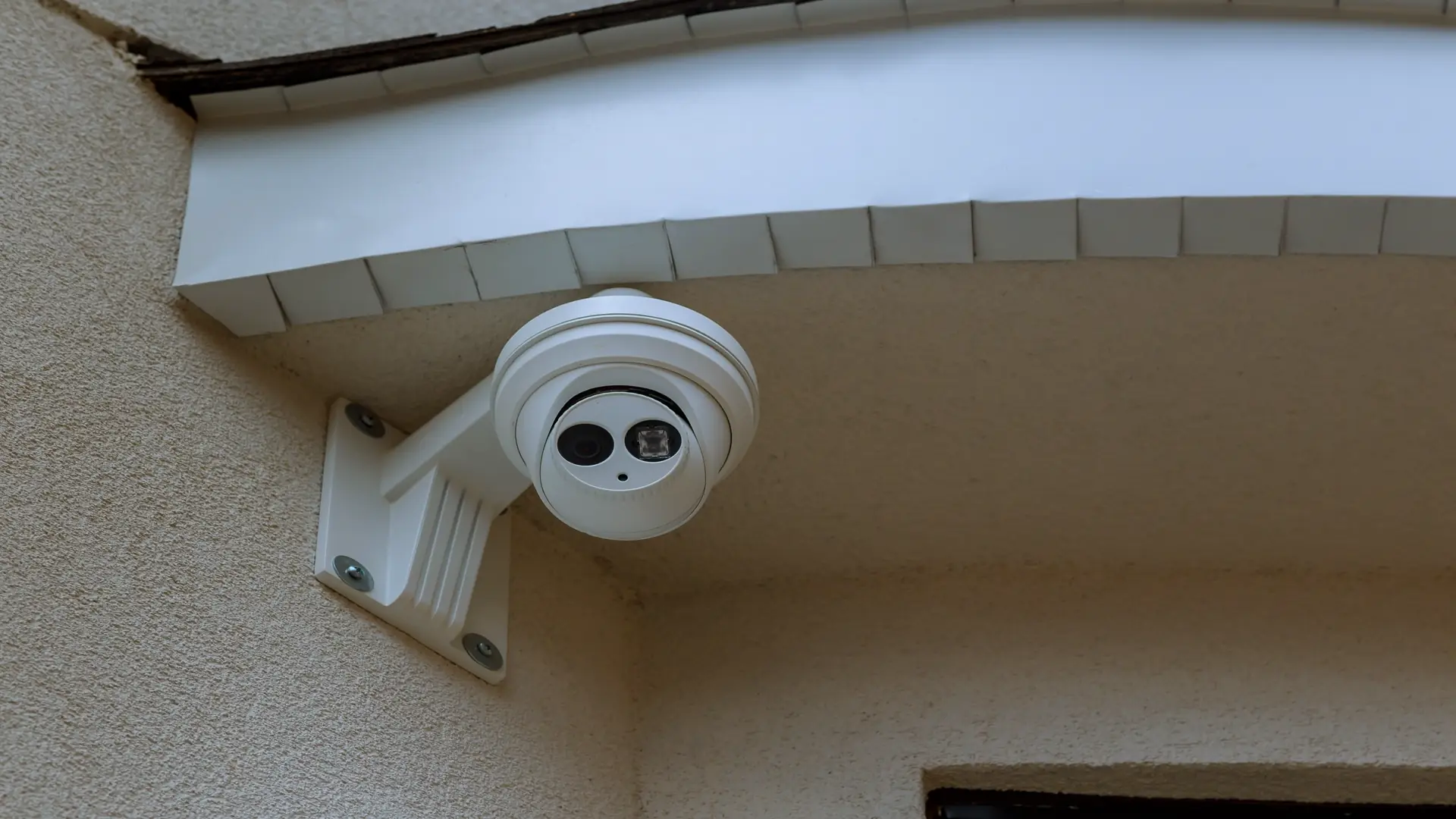 Outdoor CCTV security camera monitoring Toronto home