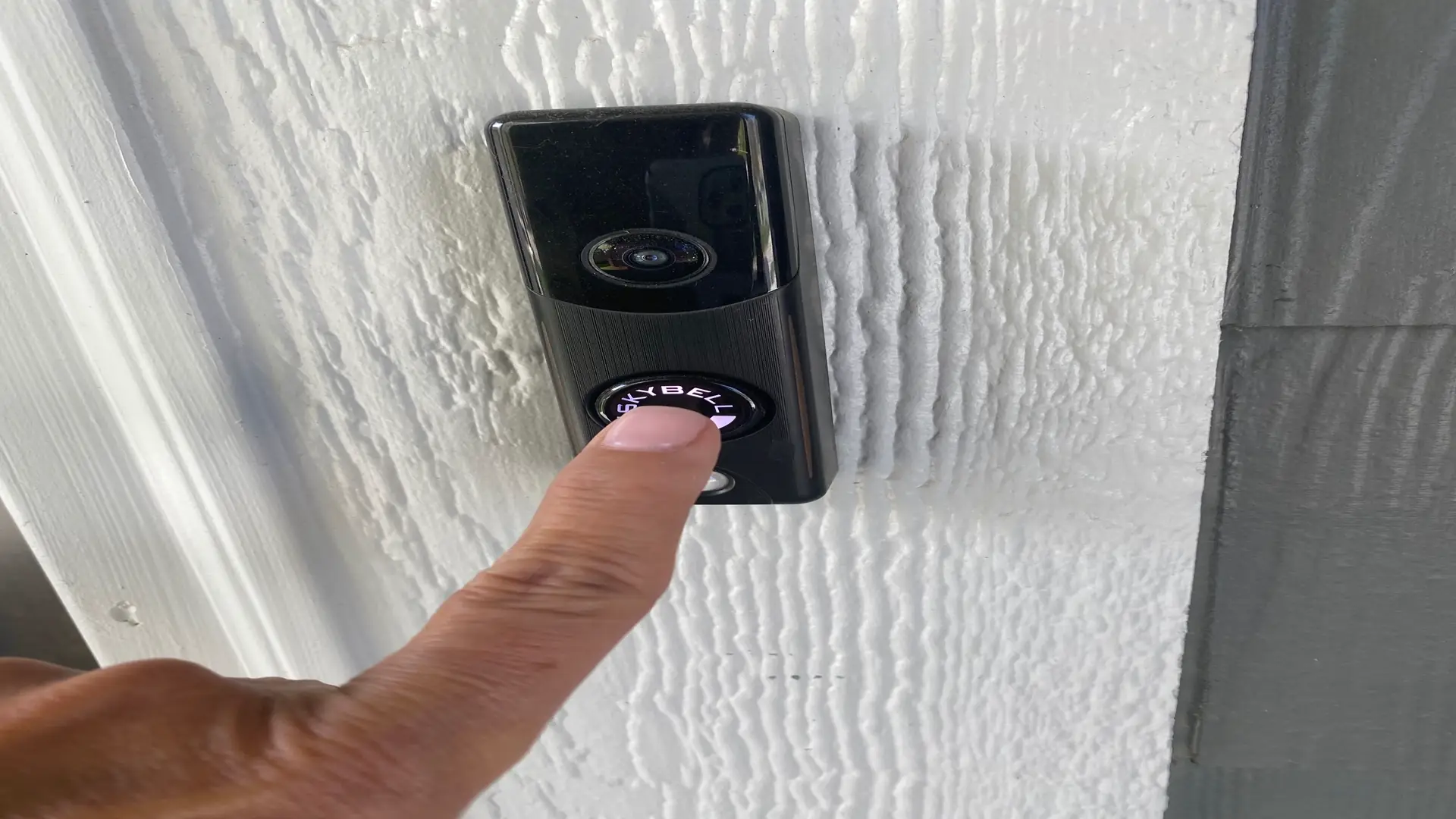 WiFi enabled camera doorbell on new home